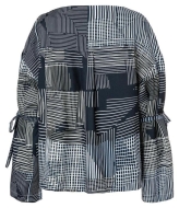 Schnittmuster raffinierte Bluse mit Bindebändern Burda 5709 Gr. 34-44