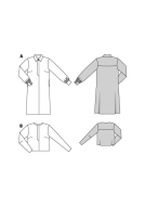 Modeldrawing of sewing pattern Burda 5678 for modern...