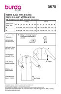 Sewing pattern Dress with concealed placket Burda 5678