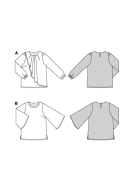 Modellzeichnung für das Schnittmuster 5692 von Burda...