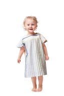 Modeldrawing of sewing pattern Burda 9201 for cute Baby dress with flutter sleeves