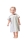 Modeldrawing of sewing pattern Burda 9201 for cute Baby dress with flutter sleeves