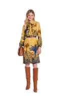 Schnittmuster vielseitiges Kleid mit Stehkragen Burda 5696 Gr. 36-48