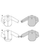 Modellzeichnung für das Schnittmuster 5700 von Burda...