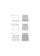 Modellzeichnung für das Schnittmuster 5726 von Burda...