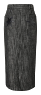 Schnittmuster moderner Rock mit Schlitz Burda 5715 Gr. 36-48