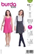 Envelope sewing pattern shows a stylish Dress with...