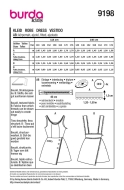Sewing pattern Dress with asymmetric slit Burda 9198