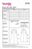 Sewing pattern Summer dress with flutter sleeves Burda 5719