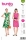 Envelope sewing pattern shows a pretty Summer dress with flutter sleeves of 5719 Burda