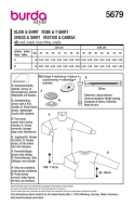 Schnittmuster stylischer Pullover und Kleid mit Rollkragen Burda 5679 Gr. 36-48