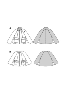 Modeldrawing of sewing pattern Burda 5695 for fashionable...