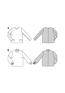 Modellzeichnung für das Schnittmuster 5701 von Burda...