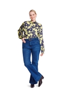 Schnittmuster besondere Bluse mit Stehkragen Burda 5701 Gr. 36-48