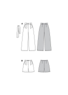 Modellzeichnung für das Schnittmuster 5718 von Burda...