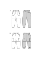 Modellzeichnung für das Schnittmuster 5703 von Burda...