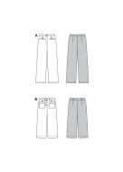 Modeldrawing of sewing pattern Burda 5735 for summery...