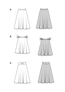 Modellzeichnung für das Schnittmuster 5690 von Burda...