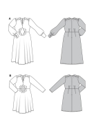 Modellzeichnung für das Schnittmuster 5748 von Burda...