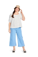 Schnittmuster romantische Bluse mit Raglanärmeln Burda 5741 Gr. 36-48