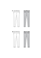 Modellzeichnung für das Schnittmuster 5722 von Burda...