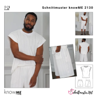 Schnittmusterhülle zeigt eine bequeme Herrenkombi...