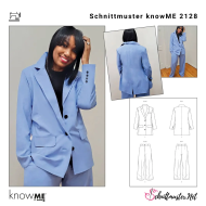 Envelope sewing pattern shows a stylish oversized misses...