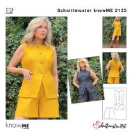 Schnittmusterhülle zeigt eine modische Damenweste...