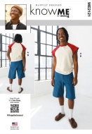 Envelope sewing pattern shows a casual mens shirt with...