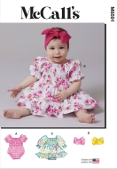 Envelope sewing pattern shows a cute baby set with...