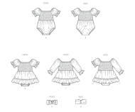 Modellzeichnung für das Schnittmuster 8591 von...