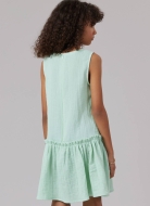 Schnittmuster gerades Mädchenkleid oder Kombination mit Schleifenverschluss McCalls 8593 Gr. 7-14 (127-155cm)