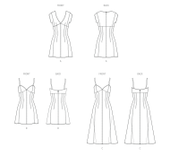 Modellzeichnung für das Schnittmuster 8577 von...