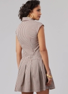 Sewing pattern shirt dress with half button placket and pleated skirt McCalls 8576