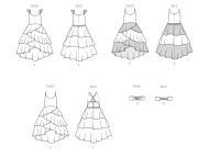 Modellzeichnung für das Schnittmuster 8592 von...