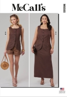 Envelope sewing pattern shows a summery misses set with...