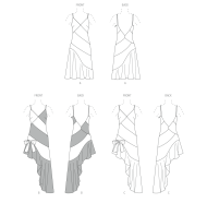 Modellzeichnung für das Schnittmuster 8582 von...