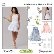 Schnittmusterhülle zeigt ein sommerlicher Ballonrock...