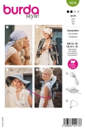 Schnittmuster praktischer Damenhut, Sommerhut mit breiter...