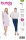 Envelope sewing pattern shows a short misses blouse or misses dress fully buttoned shirt dress of 5644 Burda