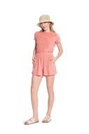 Sewing pattern misses set top with gathered back neckline shirt and shorts Burda 5645