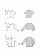 Modellzeichnung für das Schnittmuster 5646 von Burda...