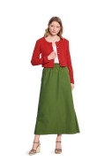 Sewing pattern misses dress with decorative placket round neckline and short jacket Burda 5652