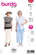 Envelope sewing pattern shows a simple jersey shirt T...