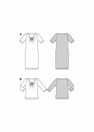 Modeldrawing of sewing pattern Burda 5658 for beautiful...