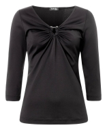 Sewing pattern jersey dress with gathers at the neckline also as a shirt Burda 5658