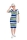 Model is wearing beautiful jersey dress with gathers at the neckline also as a shirt sewn with the sewing pattern Burda 5658