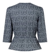 Schnittmuster durchgeknöpftes Damenkleid mit Puffärmeln, auch als Bluse Burda 5669 Gr. 36-48