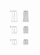 Modellzeichnung für das Schnittmuster 9196 von Burda...