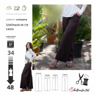 Schnittmusterhülle zeigt eine bequeme Damenhose,...